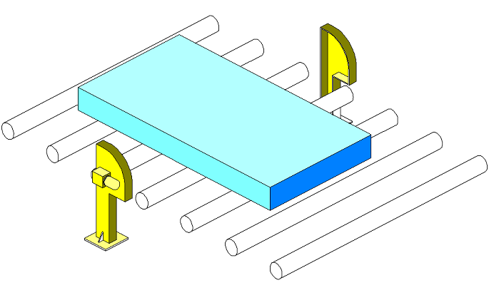 工件輥道通過式輸送系統(tǒng)