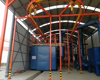 懸鏈通過式拋丸機6