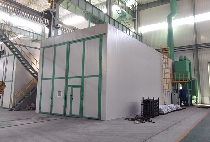 風力回收式噴砂房